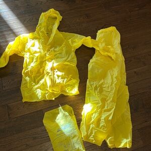 Yellow Rain Suit with Hood